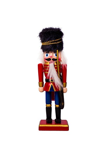 OEM Ξύλινος Διακοσμητικός Χριστουγεννιάτικος Στρατιώτης - Κόκκινη/Μπλε Στολή,...