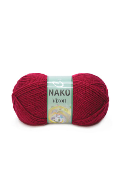 NAKO Mink Dark Red 5 Pieces Colar: 3630