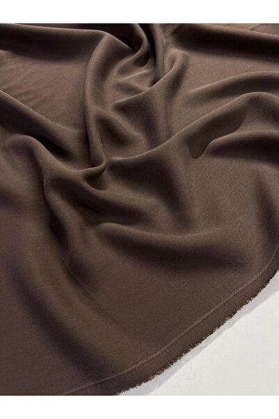 Kumaş sever Orjinal Kahve Rengi Taşlanış Keten Kumaş Metrelik Giyim Elbise,Et...