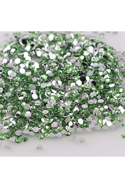 Choice72 2mm light green 1000pcs Non Hot Fix Rhinestones 2/3/4mm Round Resin ...