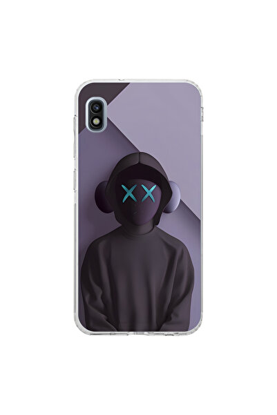 Dali Design حافظة شفافة متوافقة مع هاتف سامسونج جالاكسي A10 بتصميم No Face 2