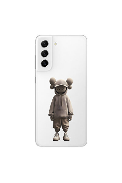 Dali Design حافظة شفافة متوافقة مع هاتف سامسونج جالاكسي S21 FE بتصميم No Face 3