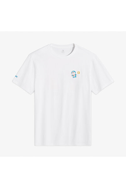Converse X Doraemon Unisex Beyaz T-Shirt