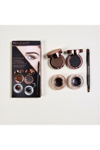 real beauty Real Beauty two-tone eyebrow tattoo and gel