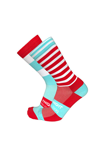 Choice TW-red-blue New Stripe Dot Cycling Socks Top Quality Professional Brand Sport Breathable Bicycle Soc