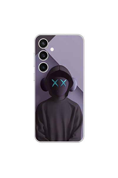 Dali Design حافظة شفافة متوافقة مع هاتف سامسونج جالاكسي S23Plus بتصميم No Face 2