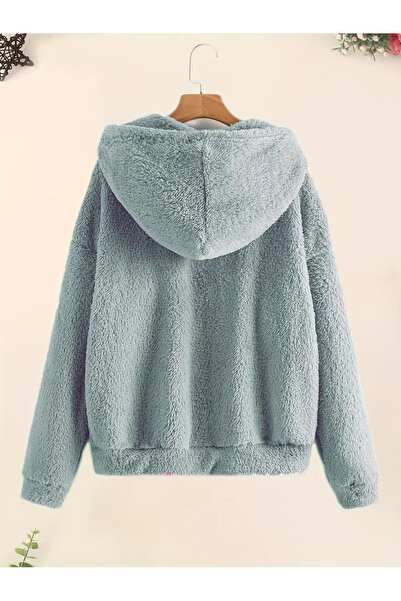 LG LAGULER Яке с цип, флисово яке с наклонен джоб, ежедневни дългоръкавни якета с качулка