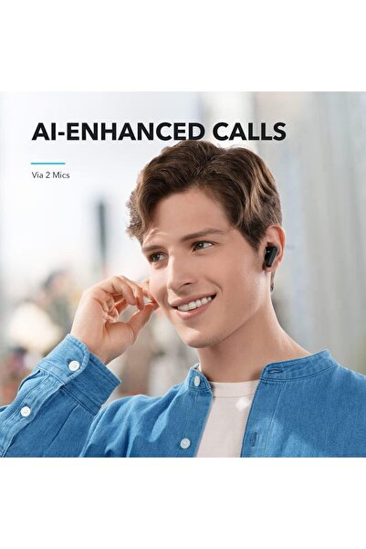 Generic Soundcore R50i True Wireless Earbuds (Black) – 10mm Drivers, Bluetooth 5.3, 30H Playtime