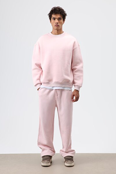 VAMOSCLO Washable Baggy Sweatpants Bottom Pink
