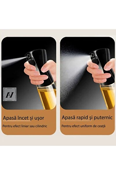 Aurov Sprayer for Oil or other liquids, Multifunctional, Glass and PVC Material, 230ml, Black