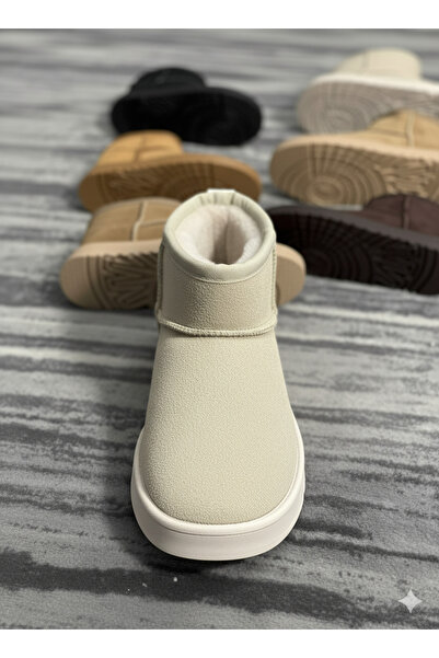 Zubiy İçi Kürklü Süet Kışlık Sıcak Tutan Kolay Giyilebilir Kız Çocuk Bot Çizme