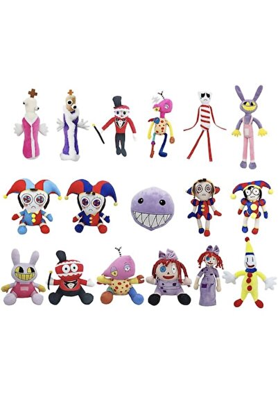 victiny Set of 5 plush toys, Digital Circus, 55-70 cm, multicolor, BimBimBo