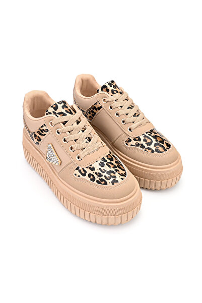 Tmall Women's Sports Shoes, Made of -Leather, TM1D1431, Khaki