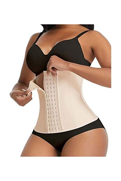 Generic Waist Trainer for Women Latex Underbust Corsets Cincher Hourglass Body Shaper 4 Hooks Size S