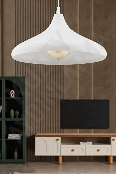 KUZEY AYDINLATMA LUNA METAL TEKLİ Avize Sarkıt Salon Mutfak Cafe Butik Lamba ...