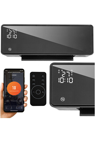 zola Smart electric wall fan heater, 2000W, 3 modes, 1-24h timer, LED display, Tuya