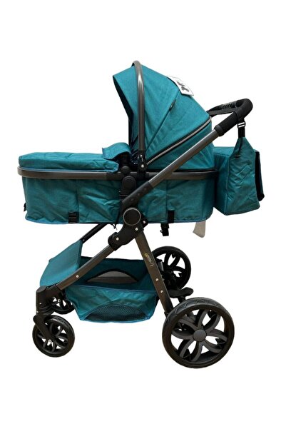 L-Sun 2-in-1 Reversible Stroller (Bassinet and Seat) - Green
