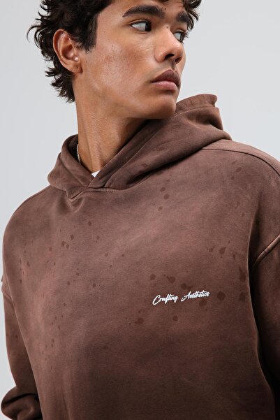 VAMOSCLO Washable Oversize Tracksuit Set Brown