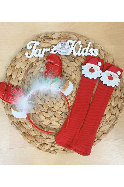 Tarz Kidss Girl's New Year Crown Socks Set