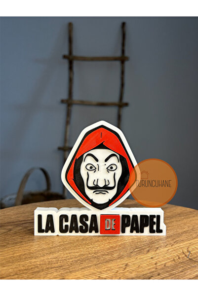 TURUNCUHANE La Casa De Papel Logo Masaüstü Dekor Figür Hediyelik Koleksiyon 1...