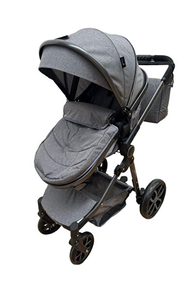 L-Sun 2-in-1 Reversible Stroller, Bassinet and Seat - Gray