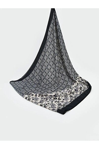 LC Waikiki Lcw Accessories Navy Blue Patterned Women's Shawl