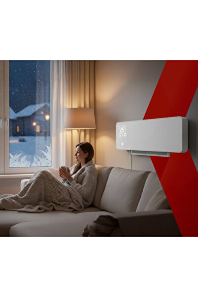 zola Aeroterma electrica Smart de perete, 2000W, 3 moduri functionare, temporizator 1-24h, Tuya