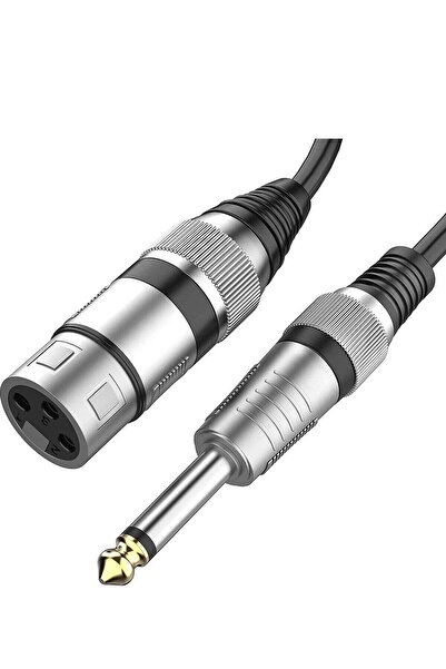 Generic Microphone Cable - XLR Female to 1/4 inch (6.35mm) Mono Unbalanced