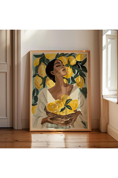 Tuba Decor Tablo dintr-o singură bucată cu rame din lemn pentru sufragerie, s...