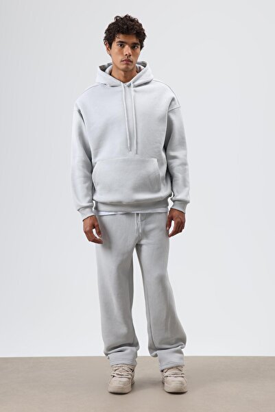 VAMOSCLO Basic Oversized Washable Hoodie Gray