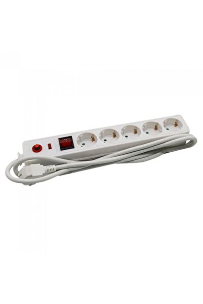 V-TAC Prelungitor electric cu protecție la 5 fire, 1,4 m, 3x1,5 mm², 16A
