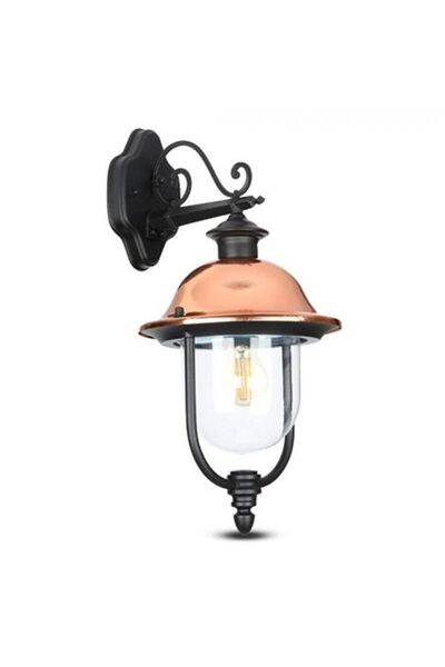 V-TAC Lampă de perete de exterior pentru grădină, E27, Aluminiu negru, IP44, ...