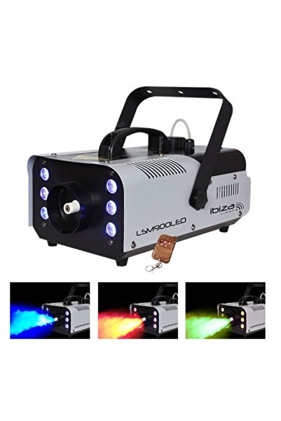 Ibiza Light Mașină de fum LED RGB de 900W cu DMX și telecomandă wireless, rez...