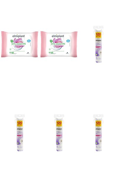 ELMIPLANT Set 6 Mixt: 2x Servetele demachiante ten uscat sensibil Skin Moistu...