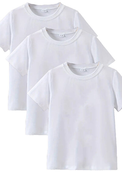 makiteks Öğrenciler için baskısız okul tshirtü siyah gri beyaz 5 6 7 8 9 10 1...