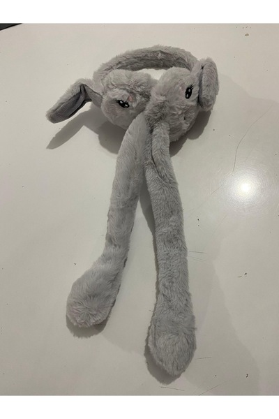 Hombak غطاء أذن من القطيفة على شكل أرنب متحرك من القطيفة