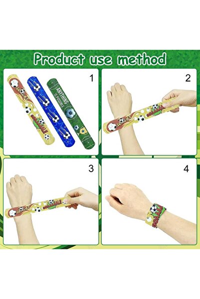 football Party Kids Football Bracelets Decorations Temporary Tattoos