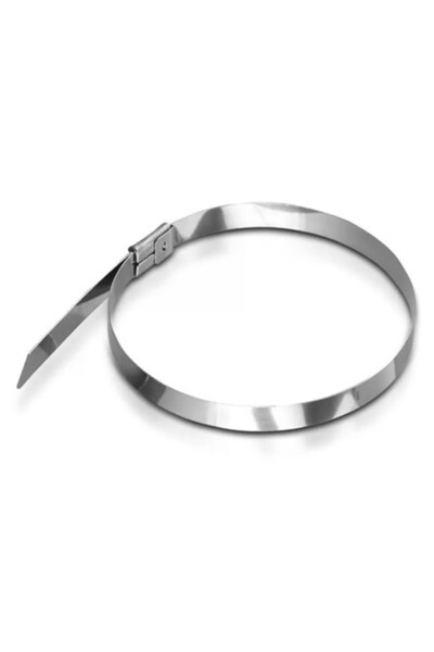 V-TAC Coliere de cablu din oțel 4,6 mm x 35 cm, Set de 100