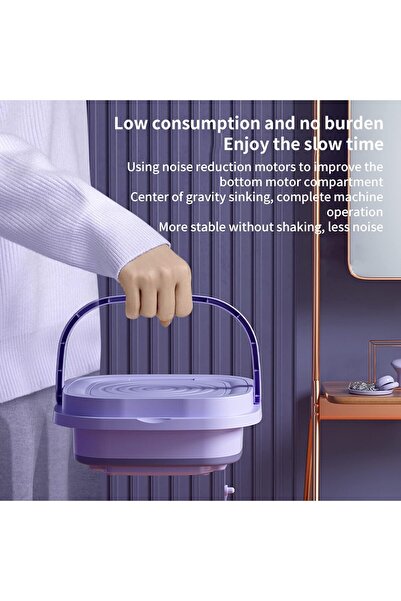 MYWORLD Portable Washing Machine, 11L Capacity small washing machine and Dryer with 3 Modes Deep Cleaning