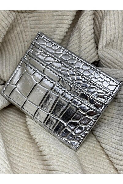 bijoux uniques Bright Silver Color Women Card Holder Wallet
