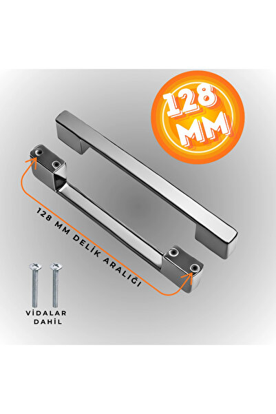 CAN METAL Köprü Kulp Dolap Çekmece Kulbu Metal Kulp 128 MM