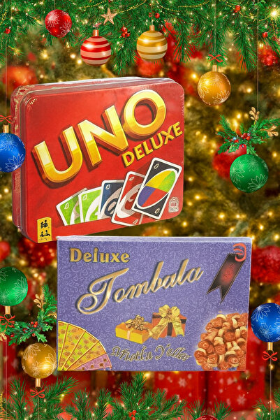 Fillikutum Yeni Yıl Oyun Seti – UNO Deluxe + Deluxe Tombala 2'li Yılbaşı Oyun...