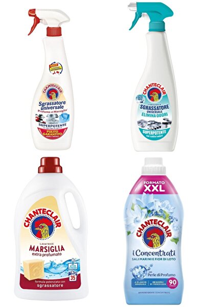 chante clair Set 4 Chanteclair Mixt: 1x Marsilia universală, 600 ml, 1x Spray universal anti-orbire, 600 ml, 1x