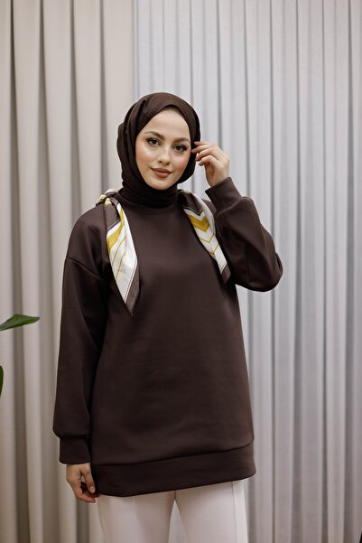 MOONSC Tunic with Necklace Scarf