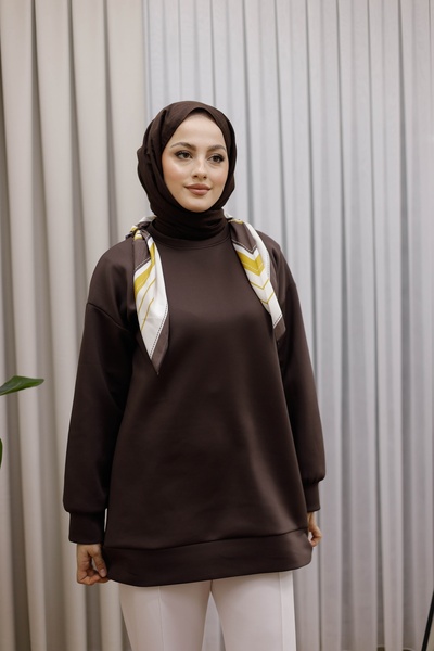 MOONSC Tunic with Necklace Scarf