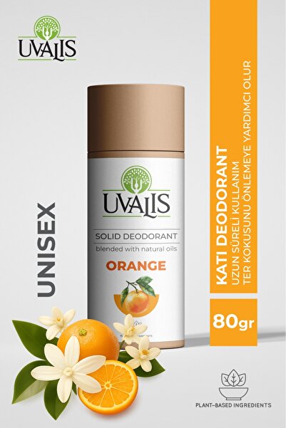 Uvalis Katı Deodorant Portakal 80 ml – Doğal ve Alüminyumsuz