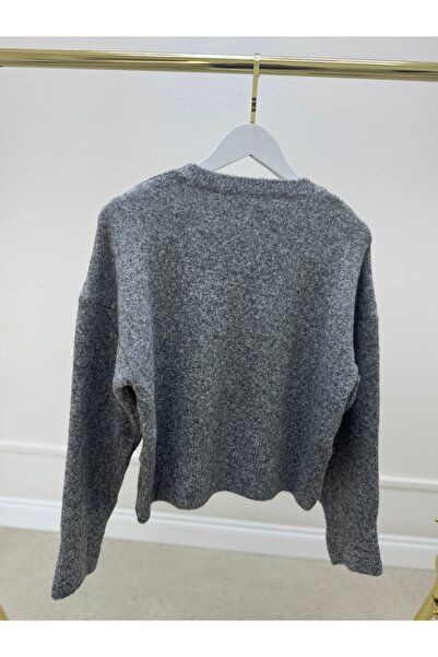 dilber fashion V-Neck Cotton Soft Textured Knitwear Sweater