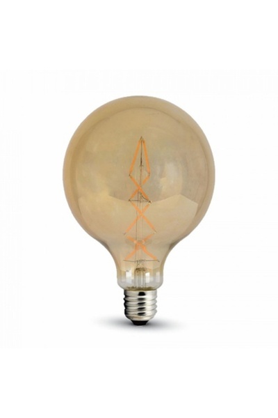 V-TAC Bec LED cu filament G125 E27 8W 2200K Alb cald