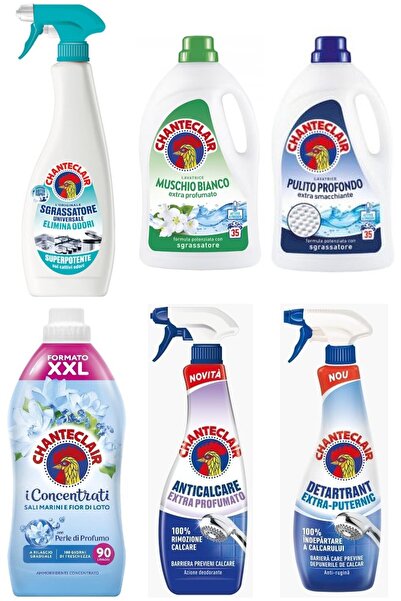 chante clair Set 6 Chanteclair Mixed: 1x Universal Anti-Odor Spray, , 600 ml, 1x White Musk Laundry Liquid, , 1575ml,