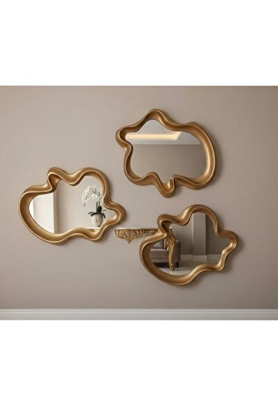 Generic Elegant mirror set with a luxurious frame, adding a touch of sophistication to any space. 67 x 49 cm